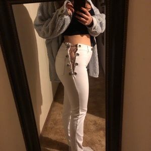 Hand made, chain jeans, comfortable and trendy